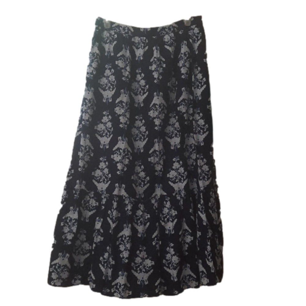 Blue and white J Crew maxi skirt NWT